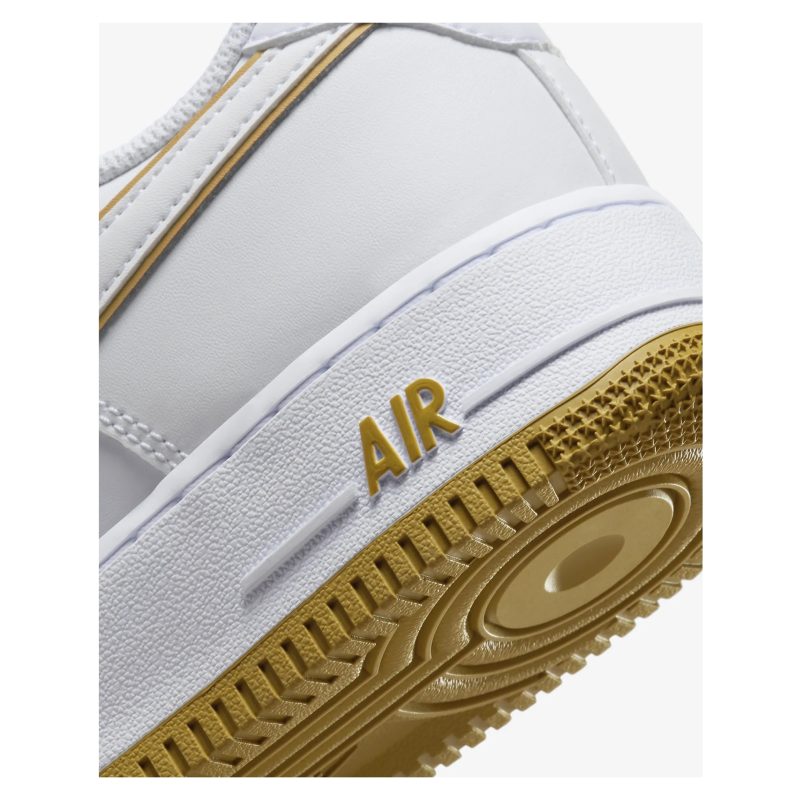Nike รองเท้าผ้าใบผู้ชาย Air Force 1 '07 | White/Bronzine/White ( DV0788-104 ) - Image 8