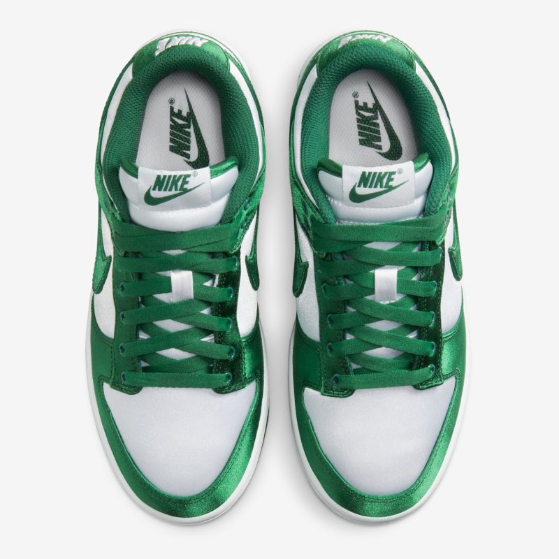 Nike รองเท้าผ้าใบผู้หญิง Dunk Low | White/Team Green ( DX5931-100 ) - Image 6