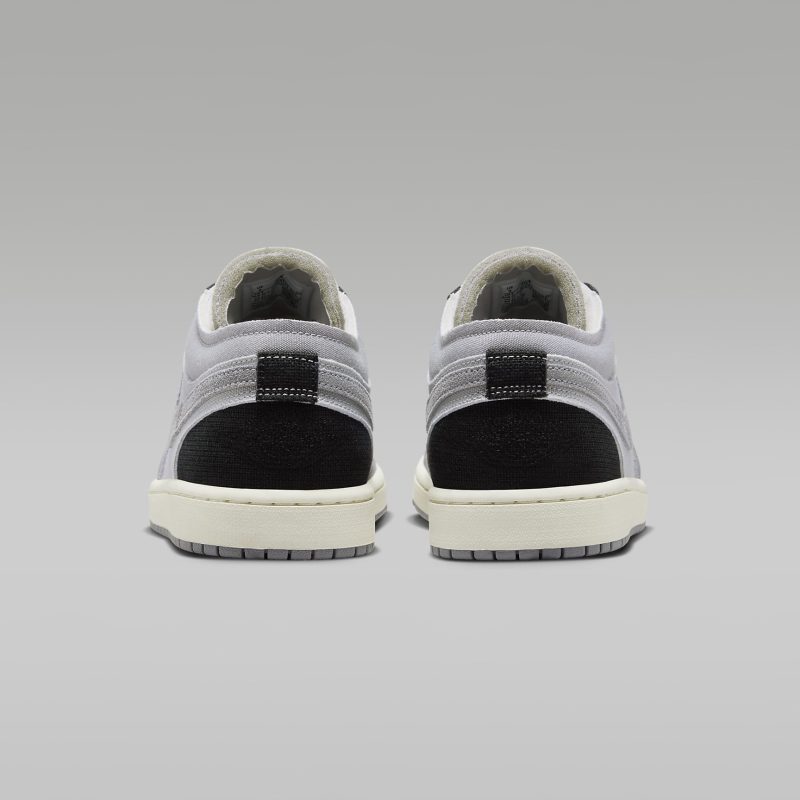 Nike รองเท้าผ้าใบผู้ชาย Jordan 1 Low SE Craft | Tech Grey/Cement Grey/Sail/Black ( DZ4135-002 ) - Image 4