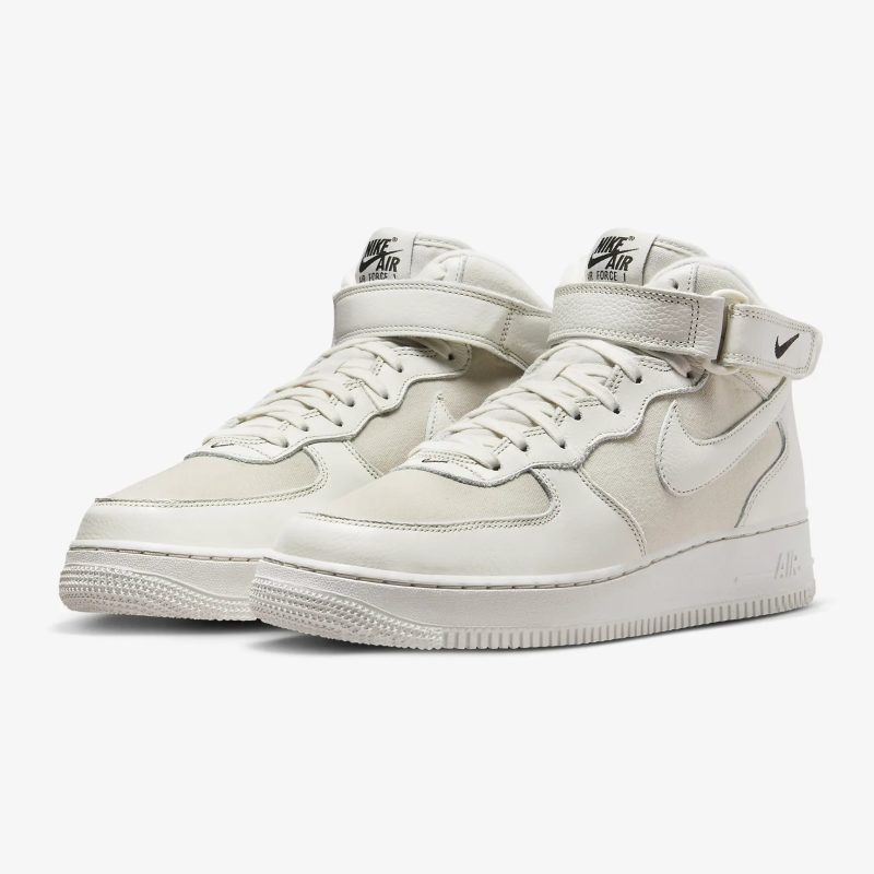Nike รองเท้าผ้าใบผู้ชาย Air Force 1 Mid '07 LX NBHD | Light Orewood Brown/Sequoia/Phantom ( FB2036-101 ) - Image 5