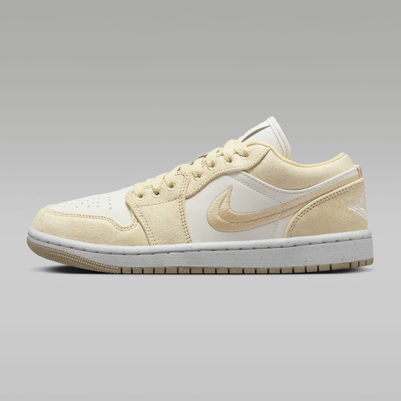 Nike รองเท้าผ้าใบผู้หญิง Air Jordan 1 Low SE | Team Gold/Sail ( FN3722-701 ) - Image 15