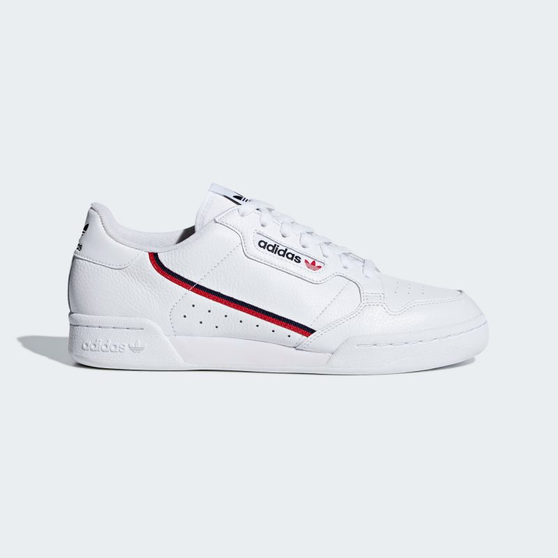 Adidas รองเท้าผ้าใบผู้ชาย Continental 80 | Cloud White/Scarlet/Collegiate Navy ( G27706 )