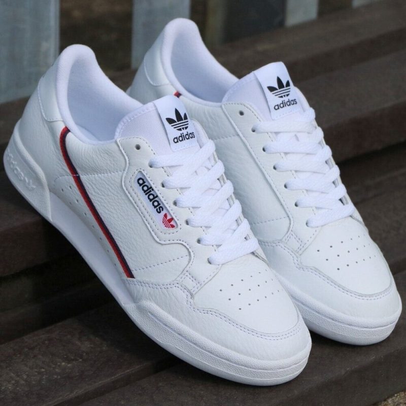 Adidas รองเท้าผ้าใบผู้ชาย Continental 80 | Cloud White/Scarlet/Collegiate Navy ( G27706 ) - Image 11