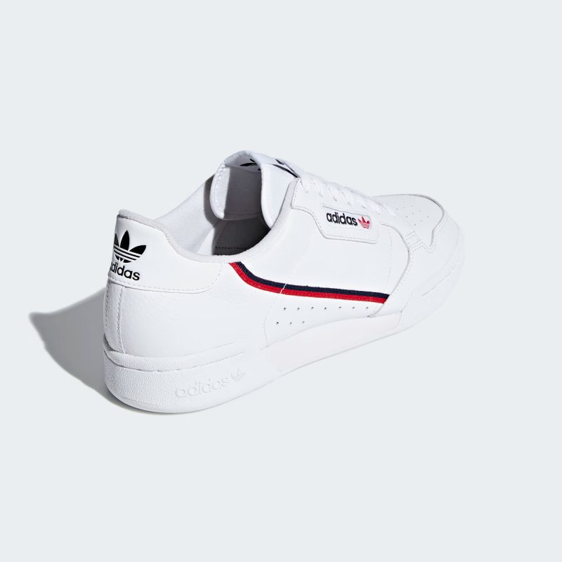 Adidas รองเท้าผ้าใบผู้ชาย Continental 80 | Cloud White/Scarlet/Collegiate Navy ( G27706 ) - Image 3