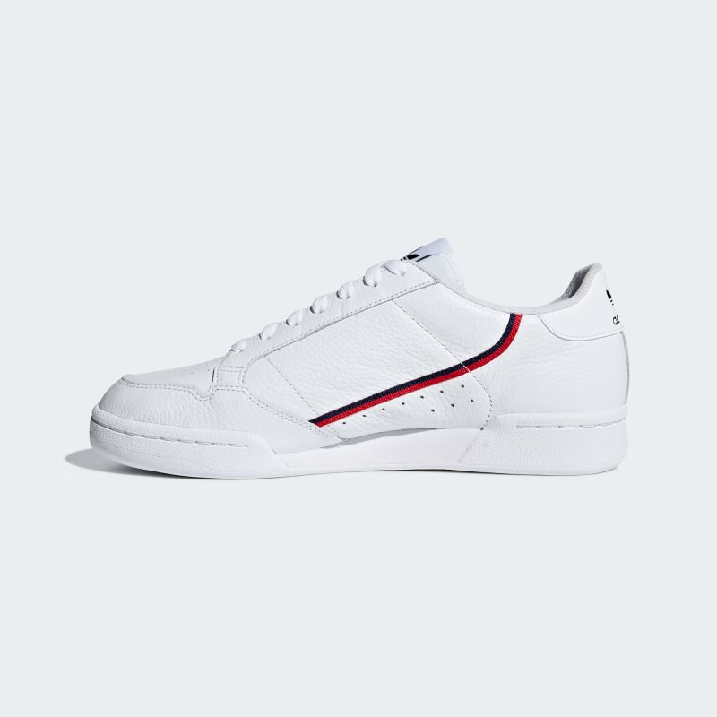 Adidas รองเท้าผ้าใบผู้ชาย Continental 80 | Cloud White/Scarlet/Collegiate Navy ( G27706 ) - Image 4