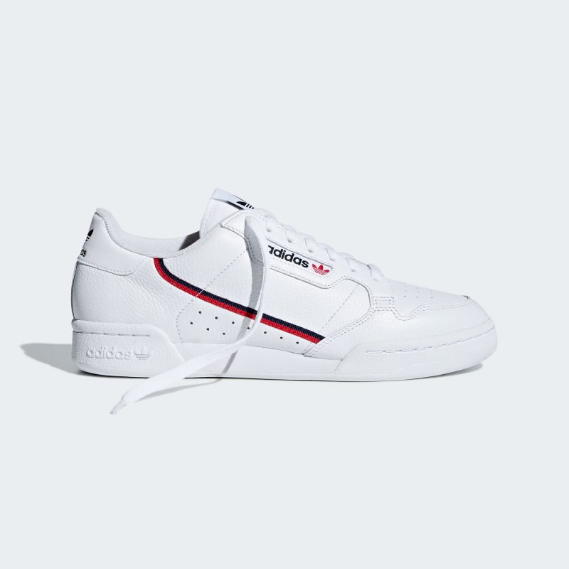 Adidas รองเท้าผ้าใบผู้ชาย Continental 80 | Cloud White/Scarlet/Collegiate Navy ( G27706 ) - Image 7