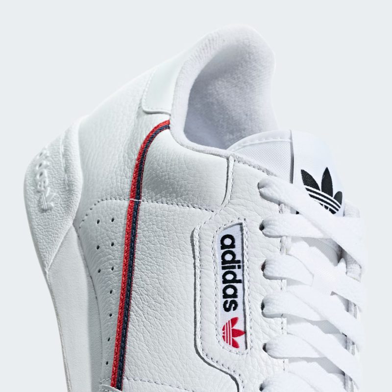 Adidas รองเท้าผ้าใบผู้ชาย Continental 80 | Cloud White/Scarlet/Collegiate Navy ( G27706 ) - Image 8