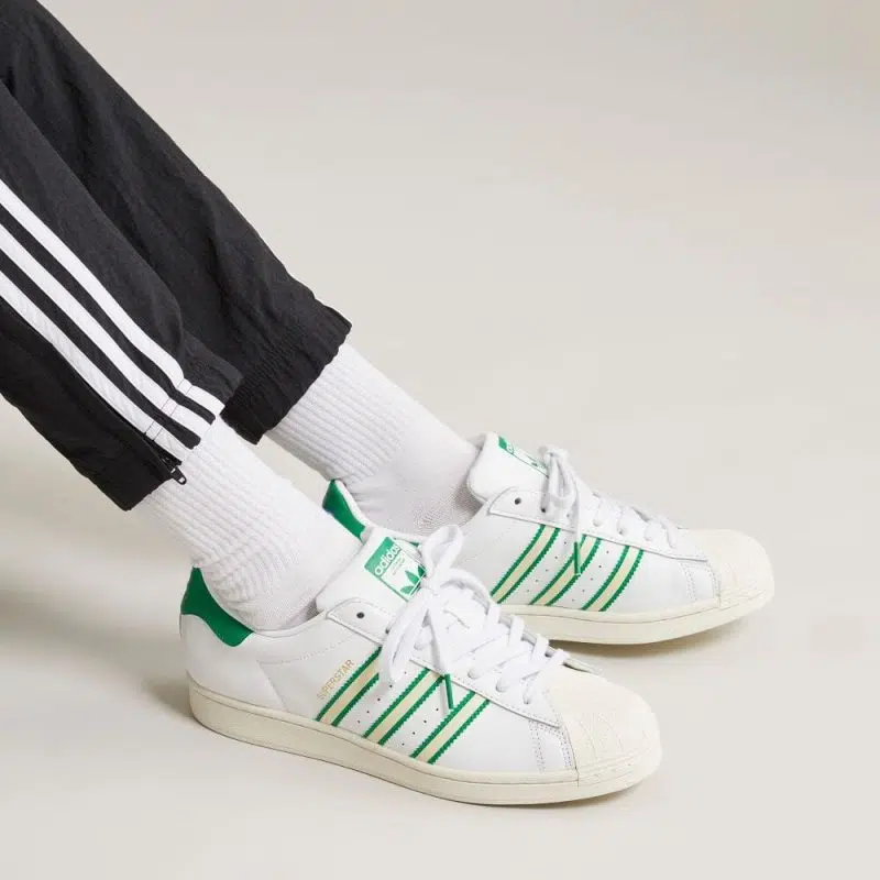 adidas gazelle silver green womens  adidas  Superstar II