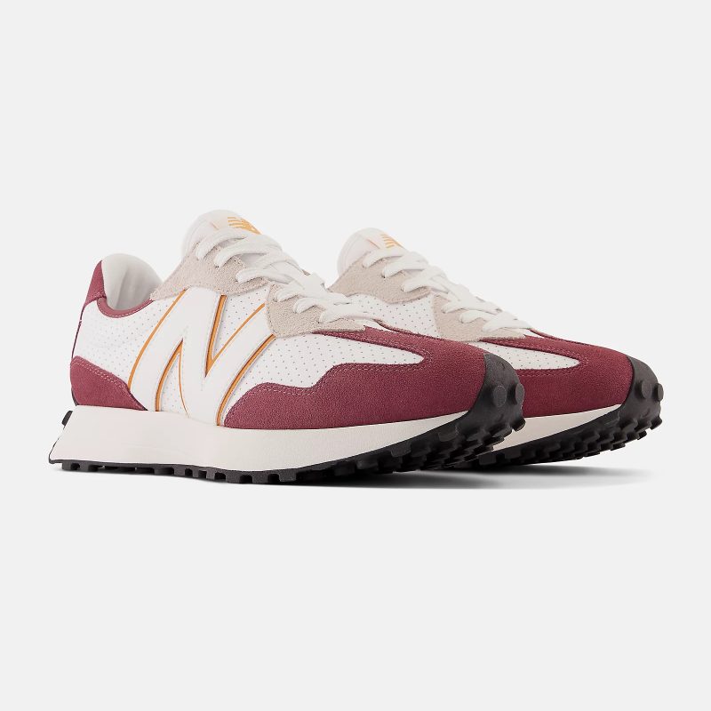 New Balance รองเท้าผ้าใบผู้ชาย 327 | Washed Burgundy/White ( MS327NG ) - Image 5