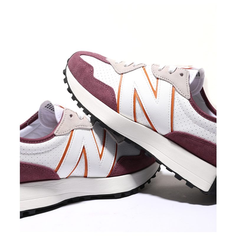 New Balance รองเท้าผ้าใบผู้ชาย 327 | Washed Burgundy/White ( MS327NG ) - Image 8