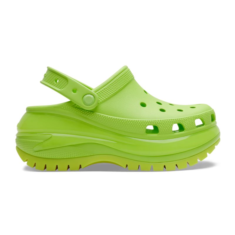 Crocs รองเท้าแตะ Classic Mega Crush Clog | Limeade ( 2207988-3UH )