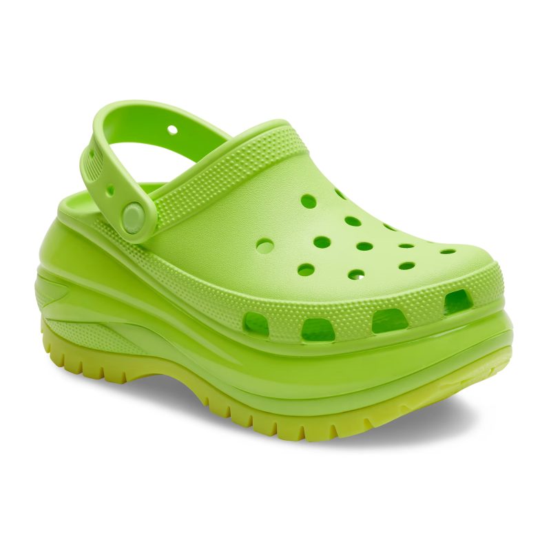 Crocs รองเท้าแตะ Classic Mega Crush Clog | Limeade ( 2207988-3UH ) - Image 4