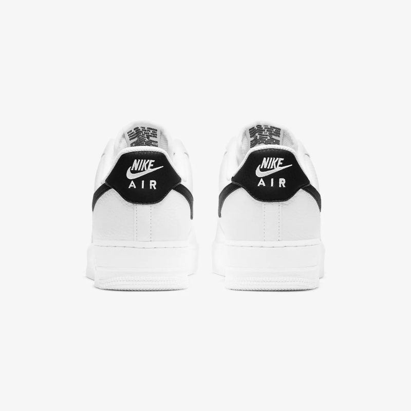 Nike รองเท้าผ้าใบผู้ชาย Air Force 1 '07 | White/Black ( CT2302-100 ) - Image 4