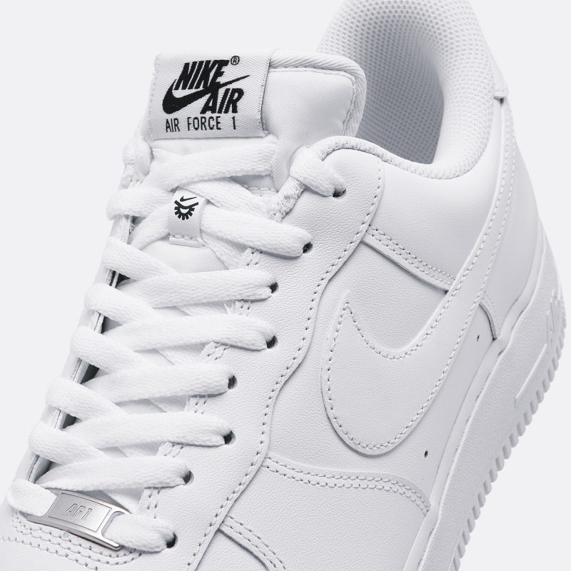 Nike รองเท้าผ้าใบผู้ชาย Air Force 1 '07 FlyEase | White/White/White ( FD1146-100 ) - Image 10