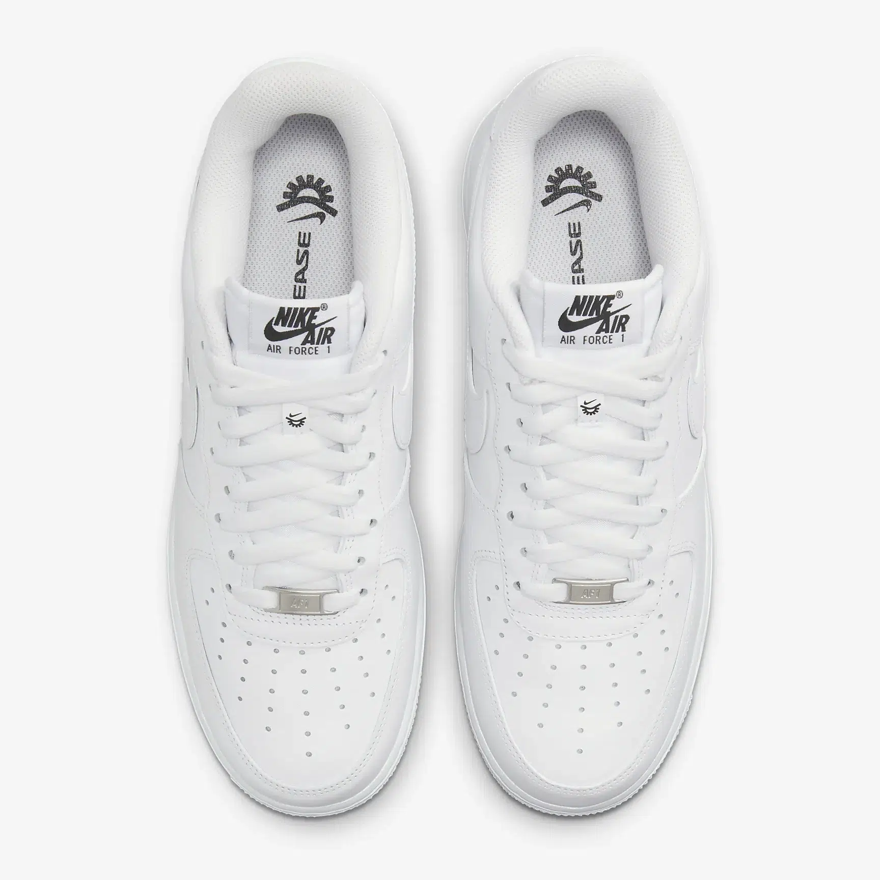 Nike รองเท้าผ้าใบผู้ชาย Air Force 1 '07 FlyEase | White/White/White ( FD1146-100 ) - Image 6