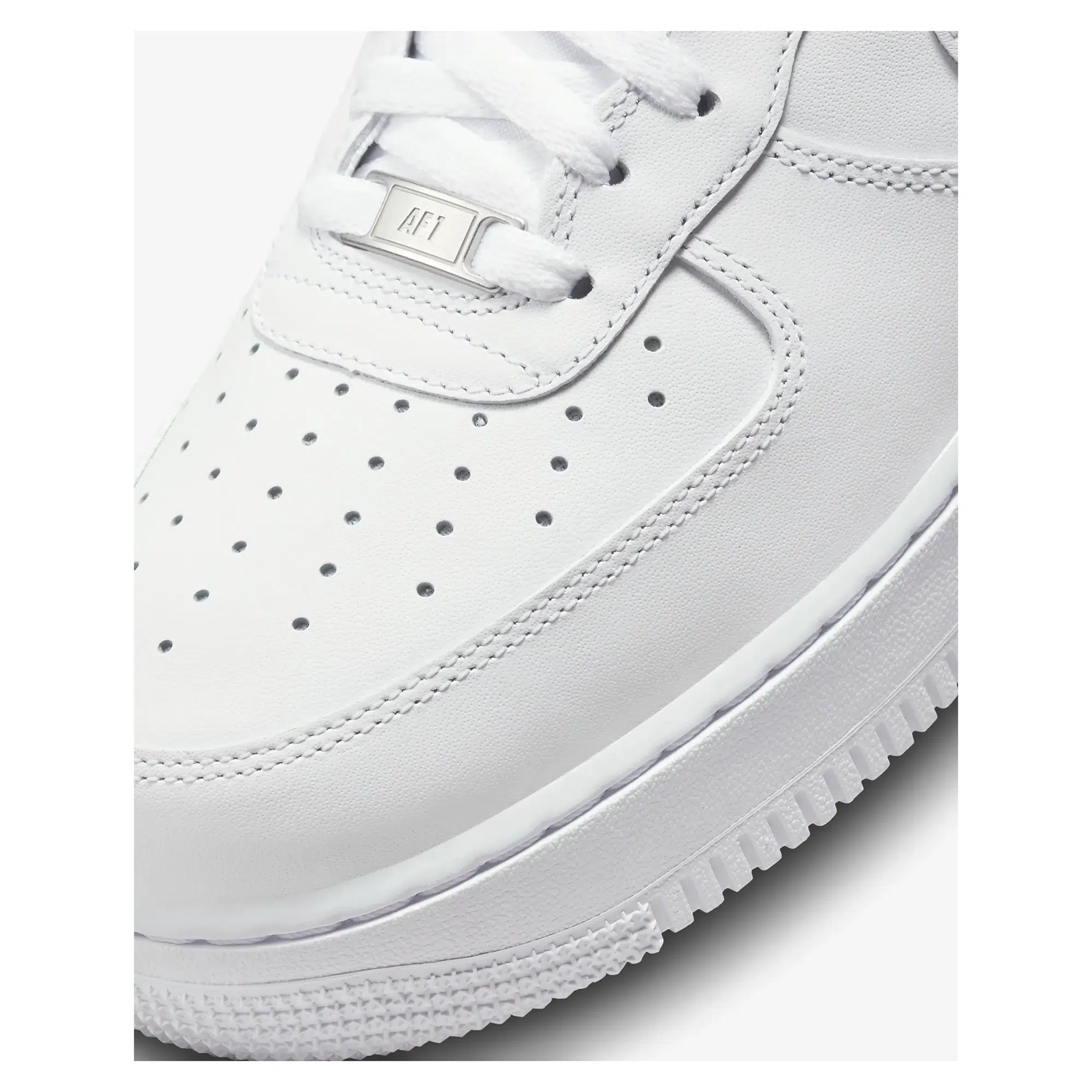 Nike รองเท้าผ้าใบผู้ชาย Air Force 1 '07 FlyEase | White/White/White ( FD1146-100 ) - Image 7