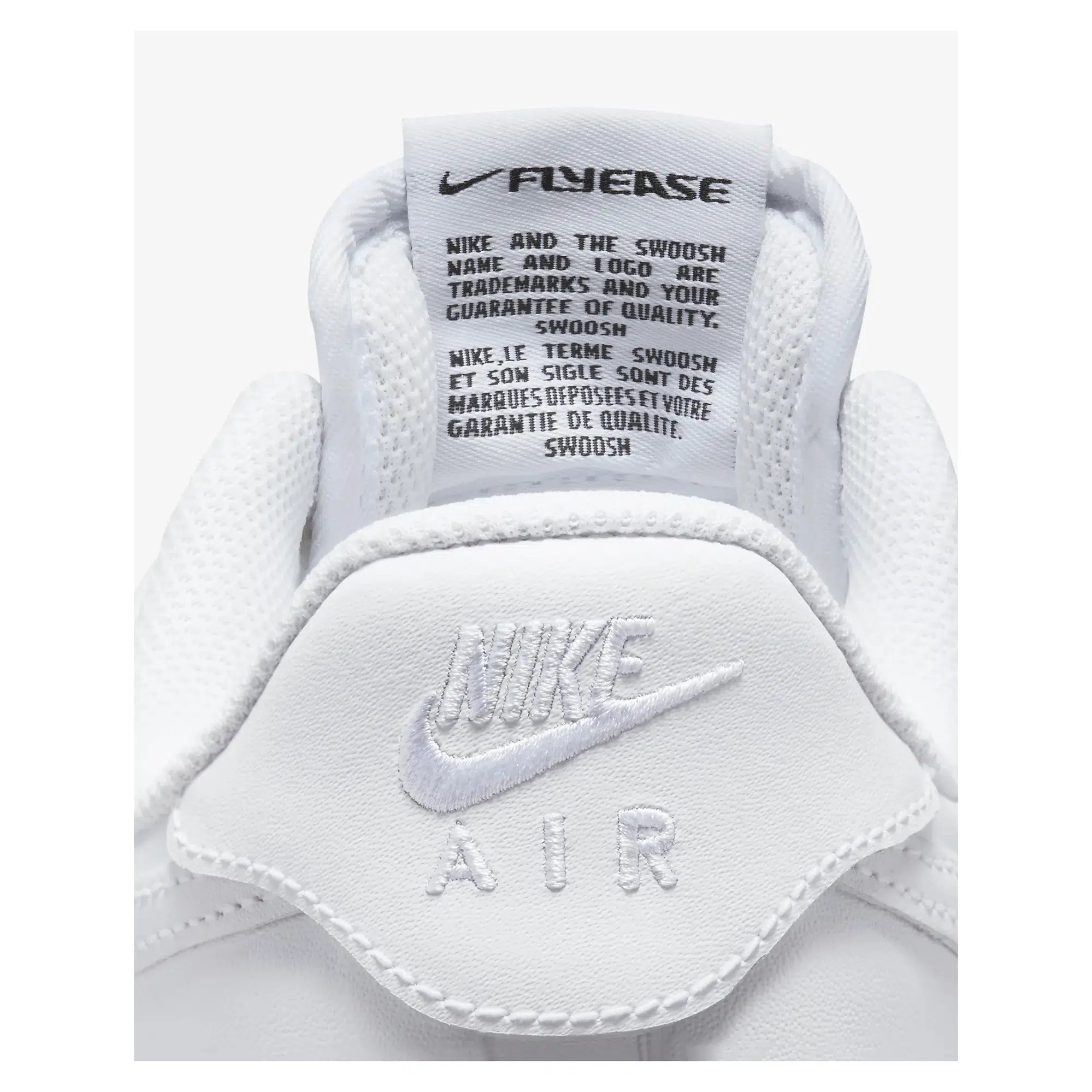 Nike รองเท้าผ้าใบผู้ชาย Air Force 1 '07 FlyEase | White/White/White ( FD1146-100 ) - Image 9