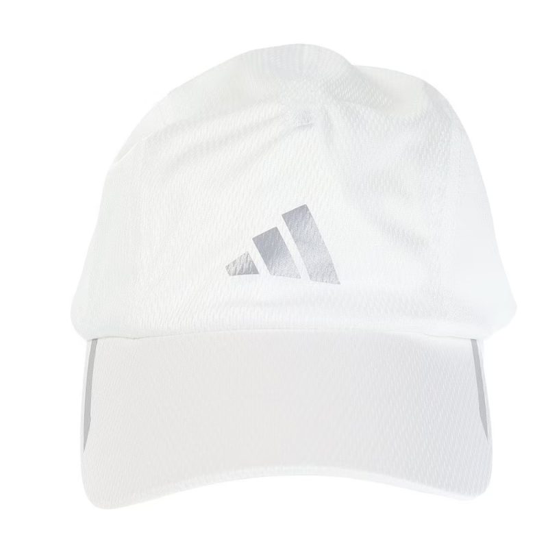 Adidas หมวกวิ่ง AEROREADY Four-Panel Mesh Running Cap | White/Reflective Silver ( HR7053 ) - Image 12