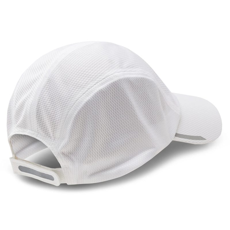 Adidas หมวกวิ่ง AEROREADY Four-Panel Mesh Running Cap | White/Reflective Silver ( HR7053 ) - Image 7