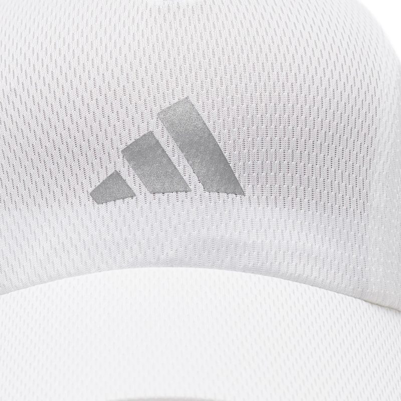 Adidas หมวกวิ่ง AEROREADY Four-Panel Mesh Running Cap | White/Reflective Silver ( HR7053 ) - Image 8