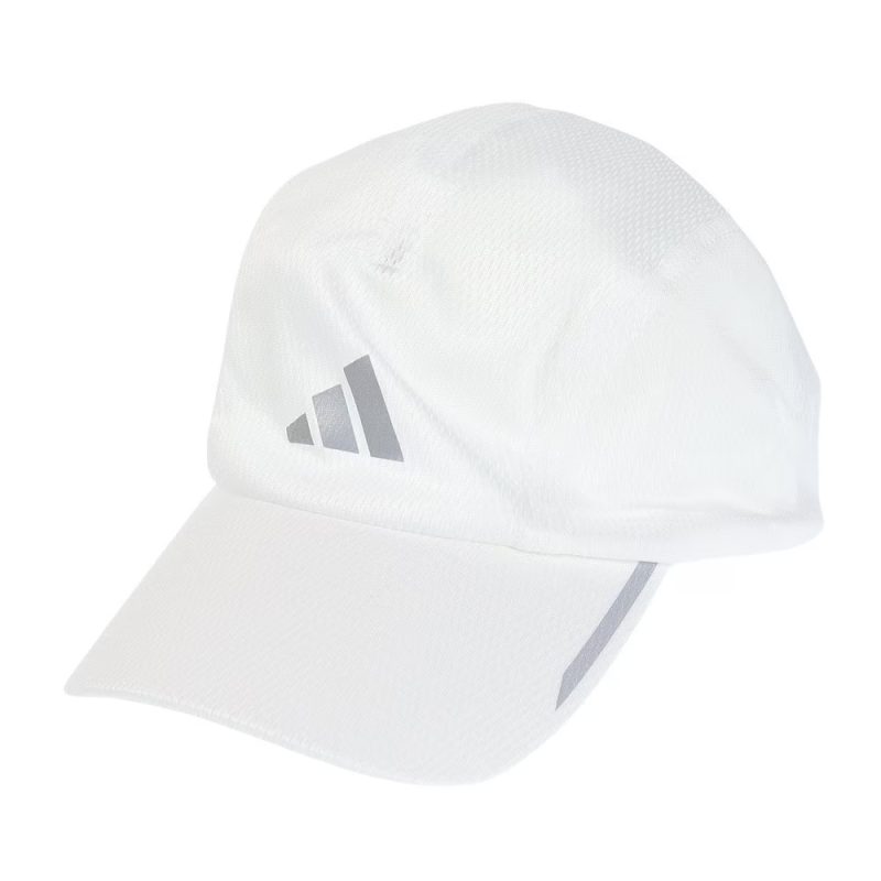 Adidas หมวกวิ่ง AEROREADY Four-Panel Mesh Running Cap | White/Reflective Silver ( HR7053 ) - Image 9