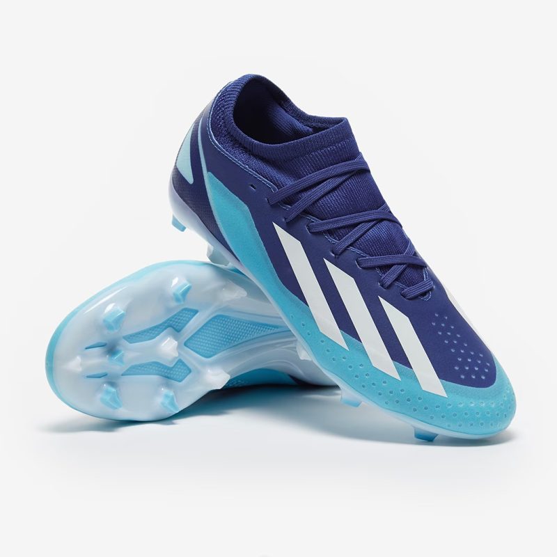 Adidas รองเท้าฟุตบอลเด็ก / สตั๊ด X Crazyfast.3 FG | Bright Royal/Cloud White/Solar Red ( ID9354 ) - Image 9
