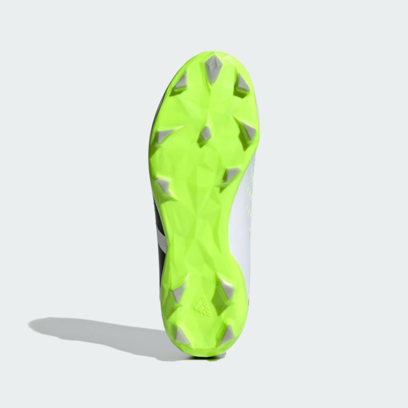 Adidas รองเท้าฟุตบอลเด็ก / สตั๊ด Predator Accuracy.3 FG | Cloud White/Core Black/Lucid Lemon ( IE9504 ) - Image 6