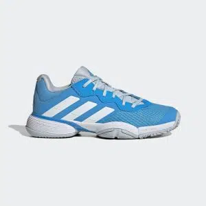 Adidas รองเท้าเทนนิสเด็ก Barricade Kids | Blue Burst/Cloud White/Halo Blue ( IF0452 )