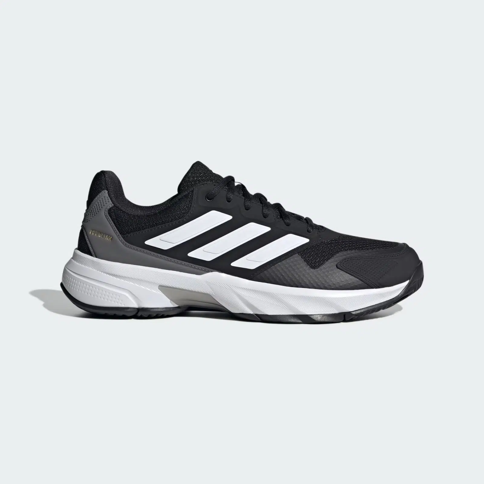 Adidas รองเท้าเทนนิสผู้ชาย CourtJam Control 3 | Core Black/Cloud White/Grey Four ( IF0458 )