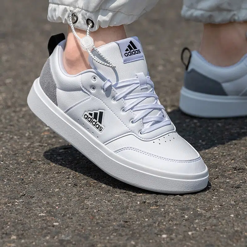 Adidas รองเท้าผ้าใบผู้ชาย Park ST | Cloud White/Cloud White/Core Black ( IG9849 ) - Image 10
