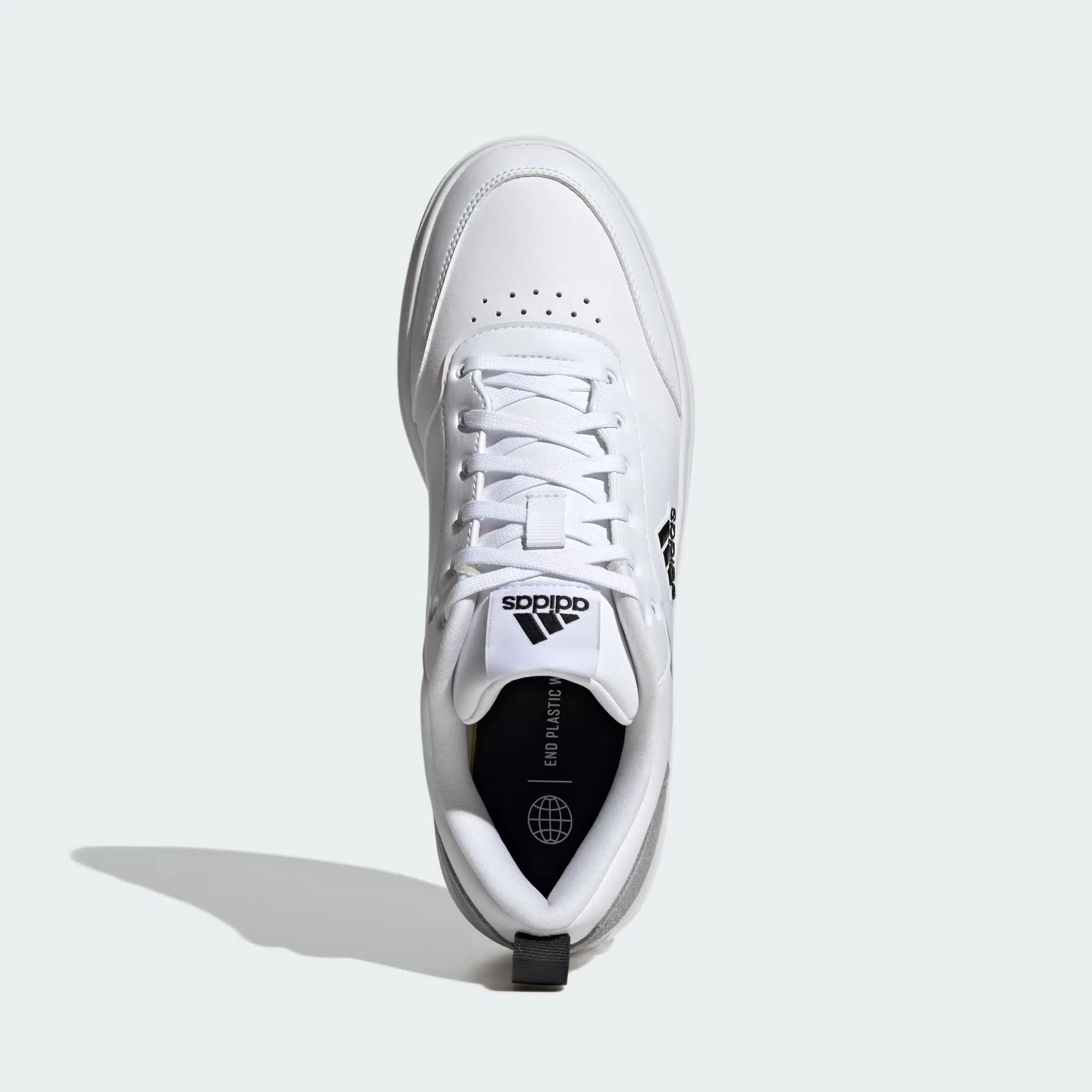 Adidas รองเท้าผ้าใบผู้ชาย Park ST | Cloud White/Cloud White/Core Black ( IG9849 ) - Image 5