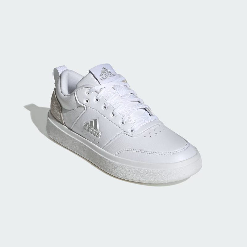 Adidas รองเท้าผ้าใบผู้หญิง Park ST | Cloud White/Cloud White/Silver Metallic ( IG9852 ) - Image 2