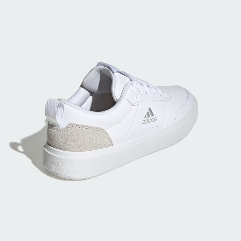 Adidas รองเท้าผ้าใบผู้หญิง Park ST | Cloud White/Cloud White/Silver Metallic ( IG9852 ) - Image 3