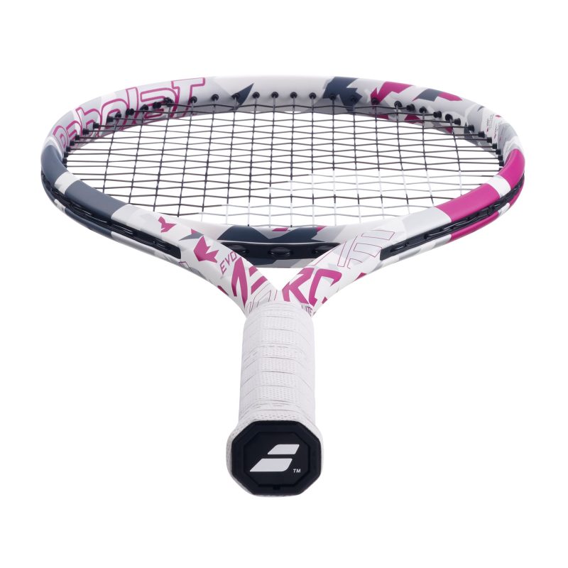 Babolat ไม้เทนนิส Evo Aero Lite Pink Tennis Racket G2 | White/Pink/Grey ( 101508 ) - Image 13