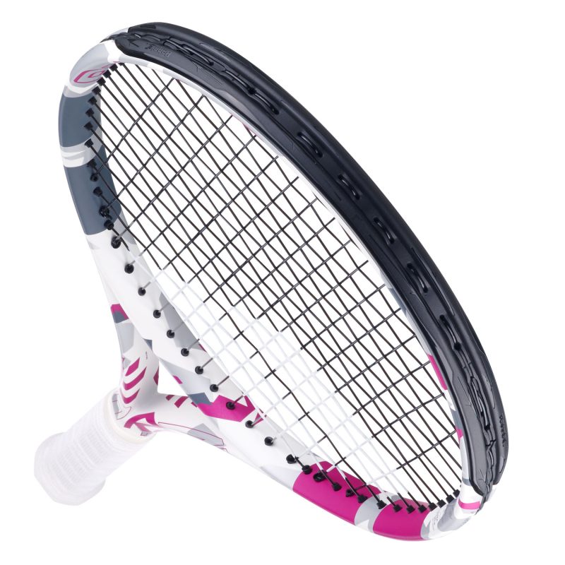 Babolat ไม้เทนนิส Evo Aero Lite Pink Tennis Racket G2 | White/Pink/Grey ( 101508 ) - Image 15