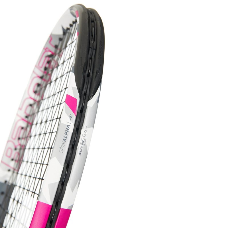 Babolat ไม้เทนนิส Evo Aero Lite Pink Tennis Racket G2 | White/Pink/Grey ( 101508 ) - Image 4