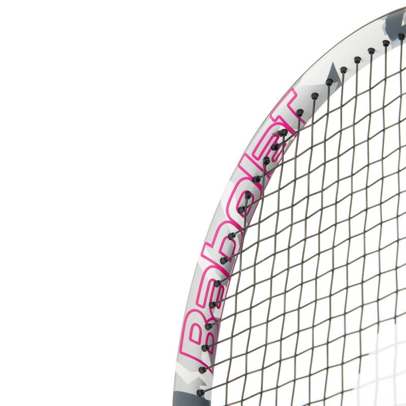 Babolat ไม้เทนนิส Evo Aero Lite Pink Tennis Racket G2 | White/Pink/Grey ( 101508 ) - Image 5