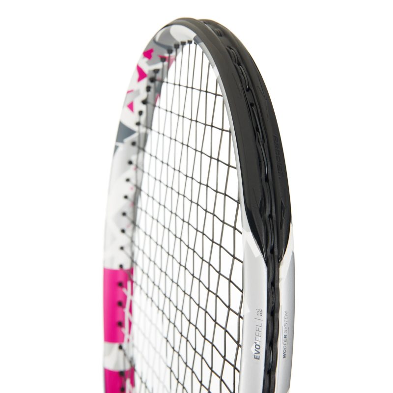 Babolat ไม้เทนนิส Evo Aero Lite Pink Tennis Racket G2 | White/Pink/Grey ( 101508 ) - Image 8