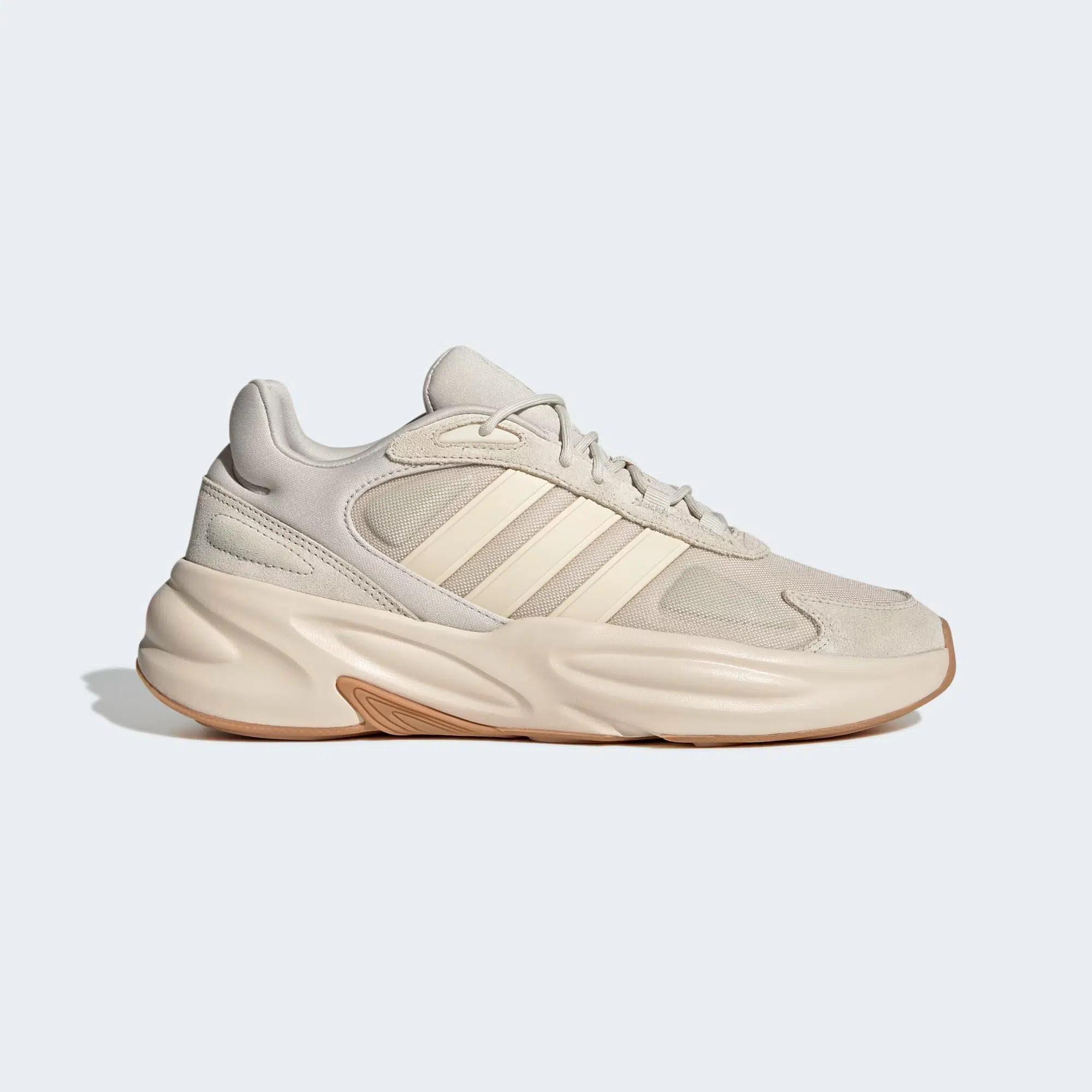 Adidas รองเท้าผ้าใบผู้ชาย Ozelle | Aluminium/Wonder White/Gum ( GX6762 )