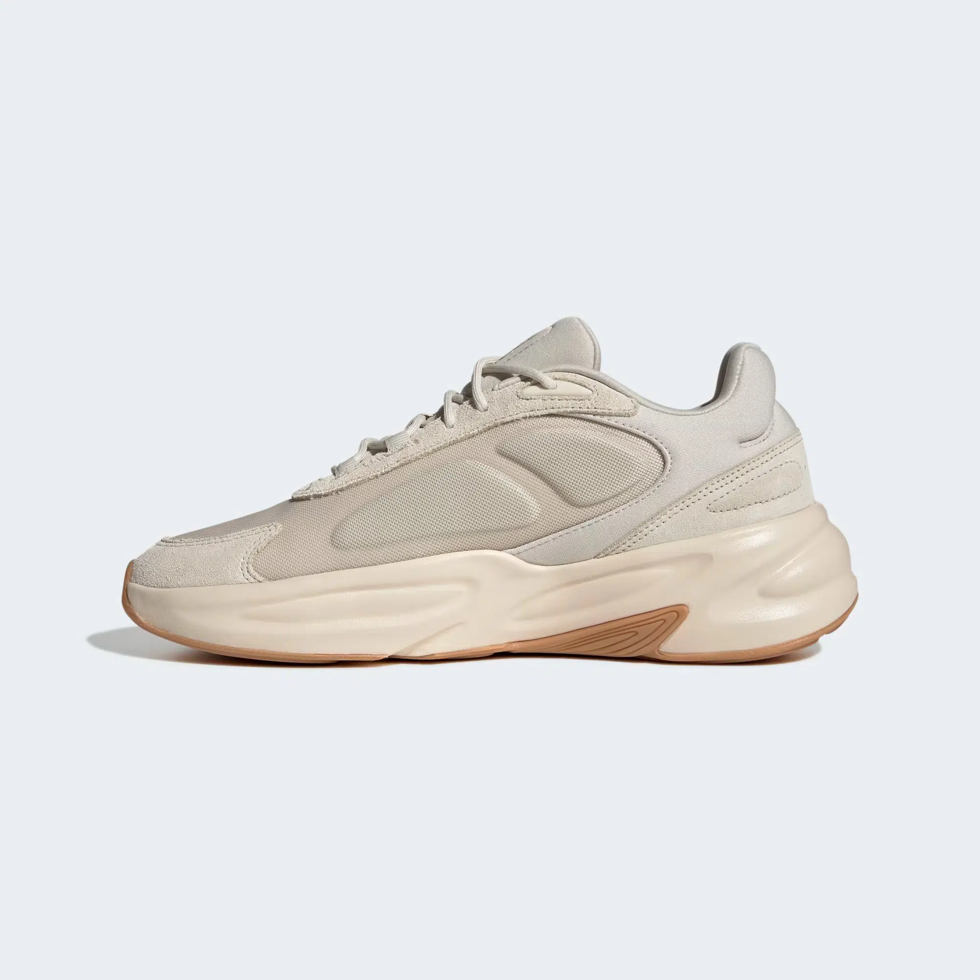 Adidas รองเท้าผ้าใบผู้ชาย Ozelle | Aluminium/Wonder White/Gum ( GX6762 ) - Image 4