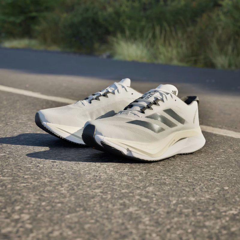 Adidas รองเท้าวิ่งผู้ชาย Adizero Boston 12 | Cloud White/Core Black/Night Metallic ( ID4236 ) - Image 12