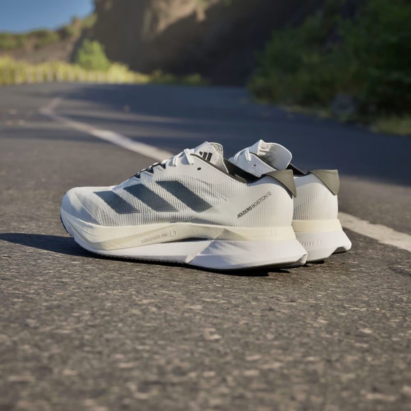 Adidas รองเท้าวิ่งผู้ชาย Adizero Boston 12 | Cloud White/Core Black/Night Metallic ( ID4236 ) - Image 13