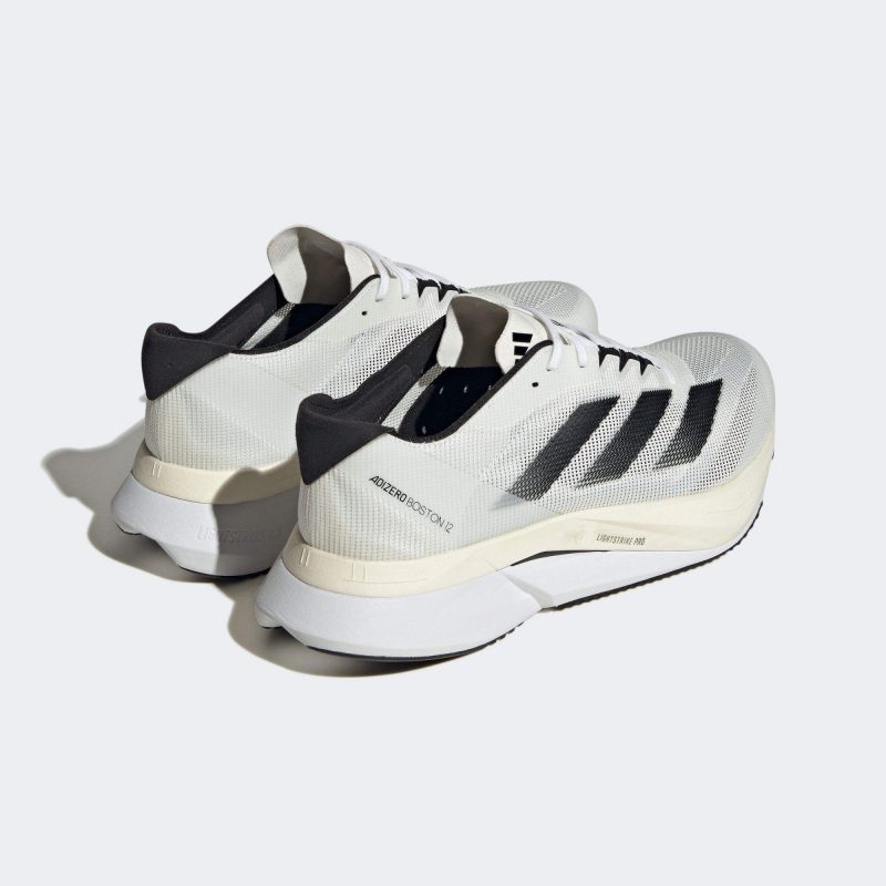 Adidas รองเท้าวิ่งผู้ชาย Adizero Boston 12 | Cloud White/Core Black/Night Metallic ( ID4236 ) - Image 3