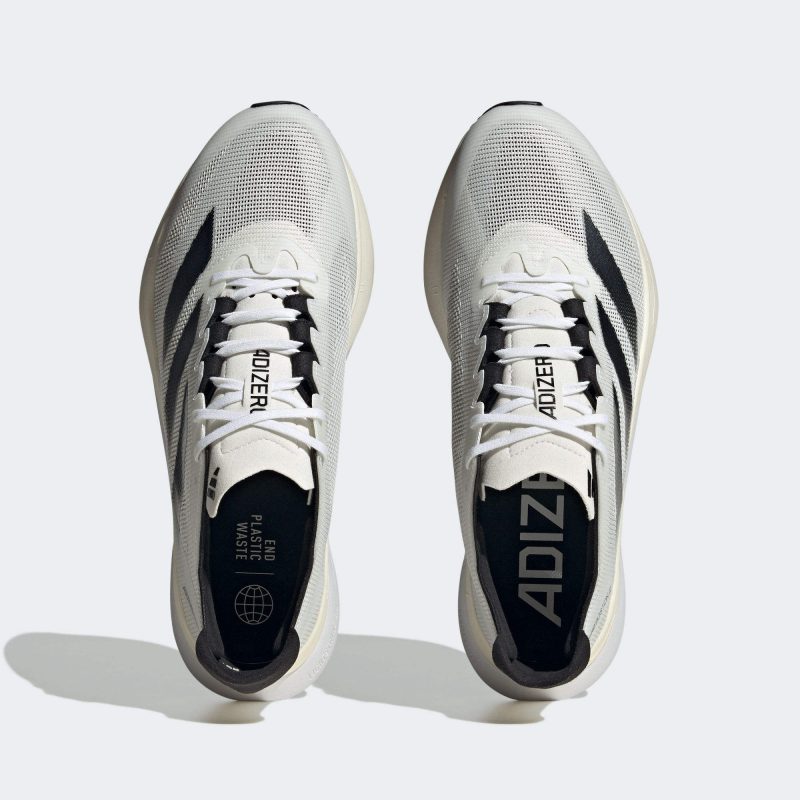 Adidas รองเท้าวิ่งผู้ชาย Adizero Boston 12 | Cloud White/Core Black/Night Metallic ( ID4236 ) - Image 5