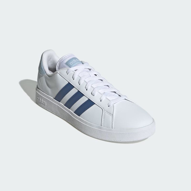 Adidas รองเท้าผ้าใบผู้ชาย Grand Court Base 2.0 | Cloud White/Crew Blue/Wonder Blue F23 ( ID4454 ) - Image 2