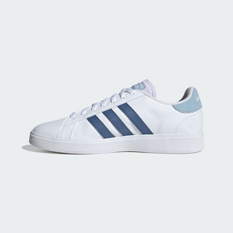 Adidas รองเท้าผ้าใบผู้ชาย Grand Court Base 2.0 | Cloud White/Crew Blue/Wonder Blue F23 ( ID4454 ) - Image 4