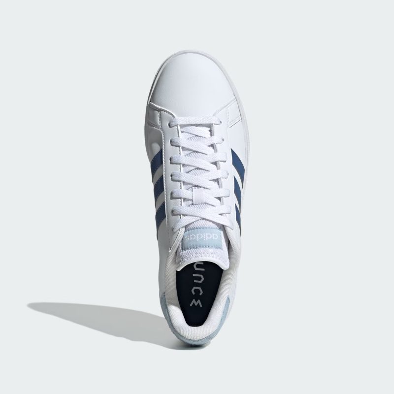 Adidas รองเท้าผ้าใบผู้ชาย Grand Court Base 2.0 | Cloud White/Crew Blue/Wonder Blue F23 ( ID4454 ) - Image 5