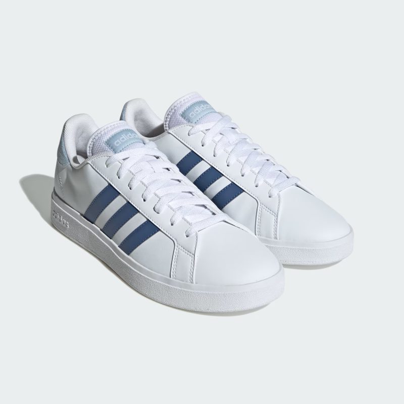 Adidas รองเท้าผ้าใบผู้ชาย Grand Court Base 2.0 | Cloud White/Crew Blue/Wonder Blue F23 ( ID4454 ) - Image 7