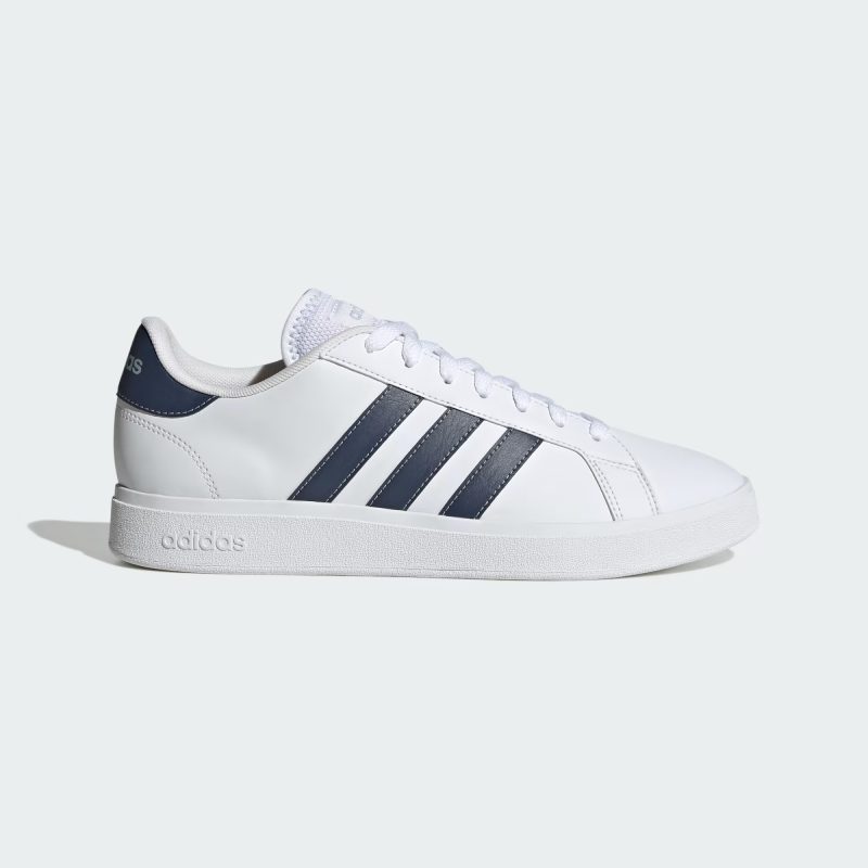 Adidas รองเท้าผ้าใบผู้ชาย Grand Court Base 2.0 | Cloud White/Shadow Navy S22/Wonder Blue F23 ( ID4457 )