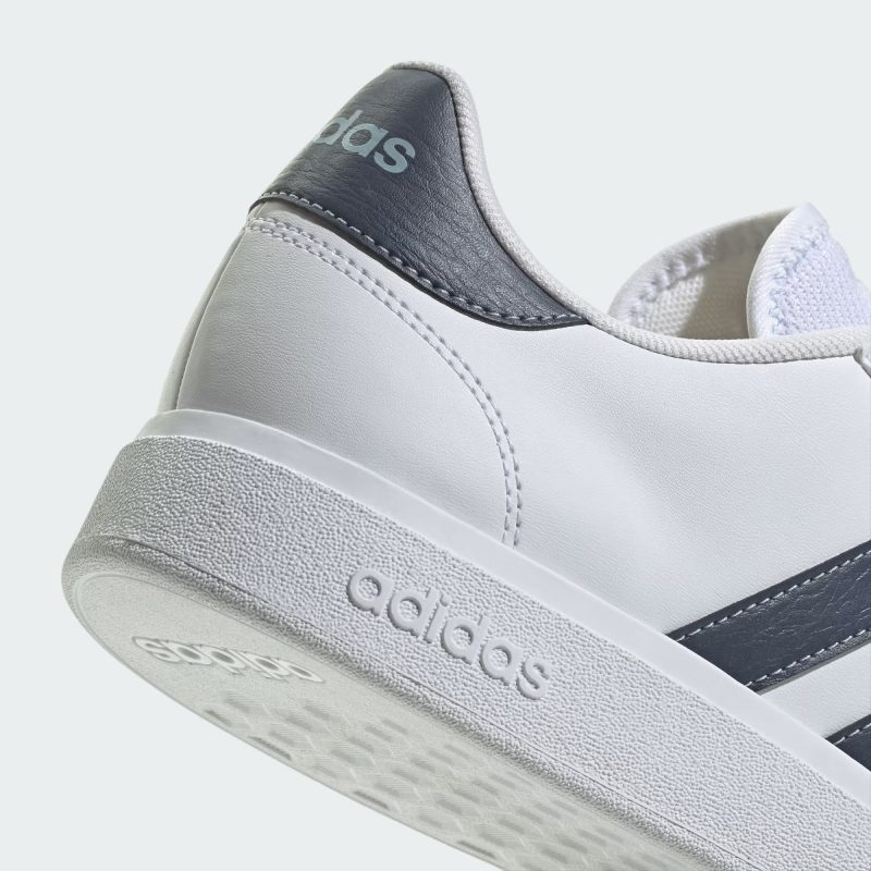 Adidas รองเท้าผ้าใบผู้ชาย Grand Court Base 2.0 | Cloud White/Shadow Navy S22/Wonder Blue F23 ( ID4457 ) - Image 8